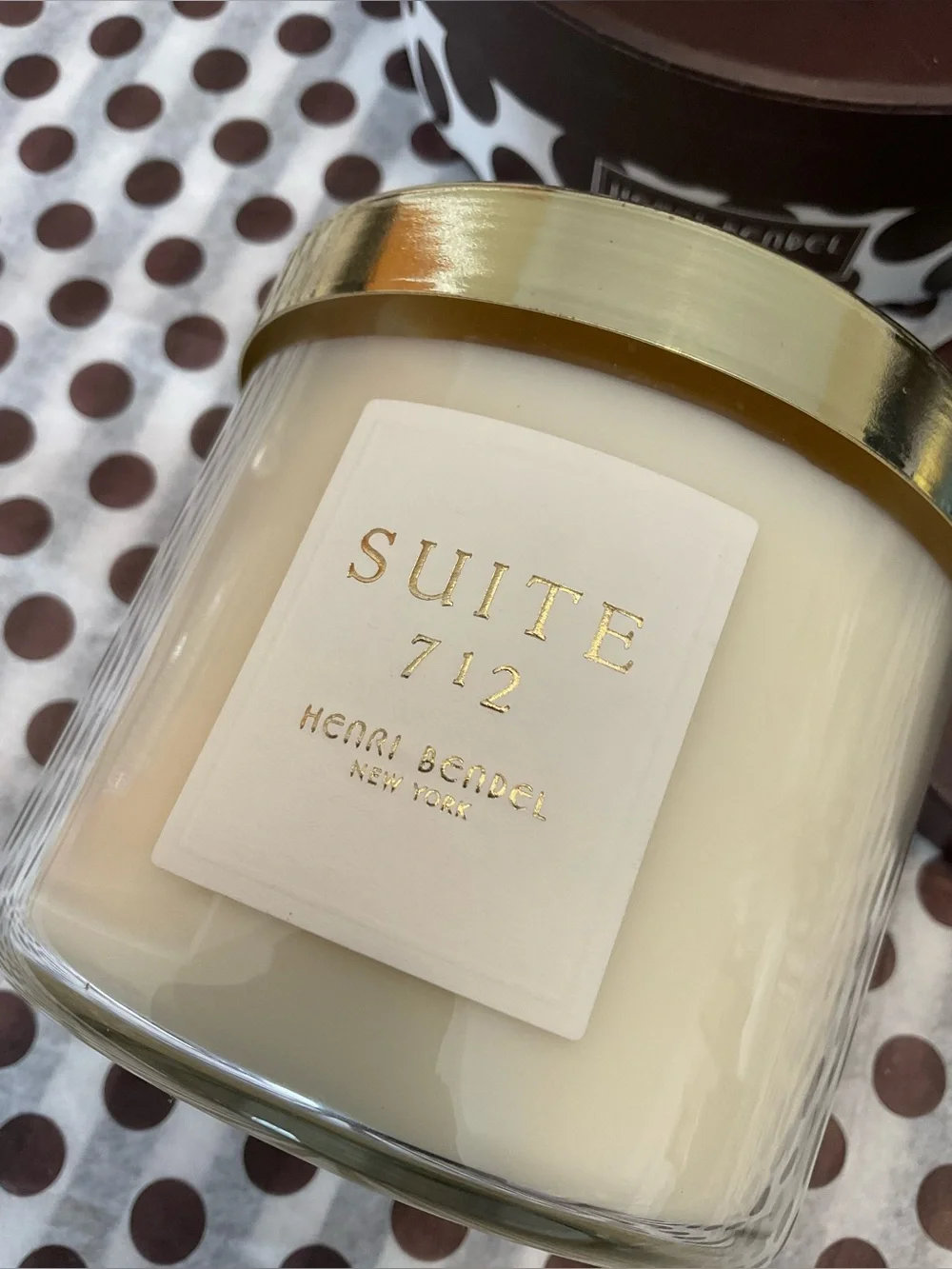 Henri Bendel SUITE 712 Candle 14.5oz Modern Clear Glass